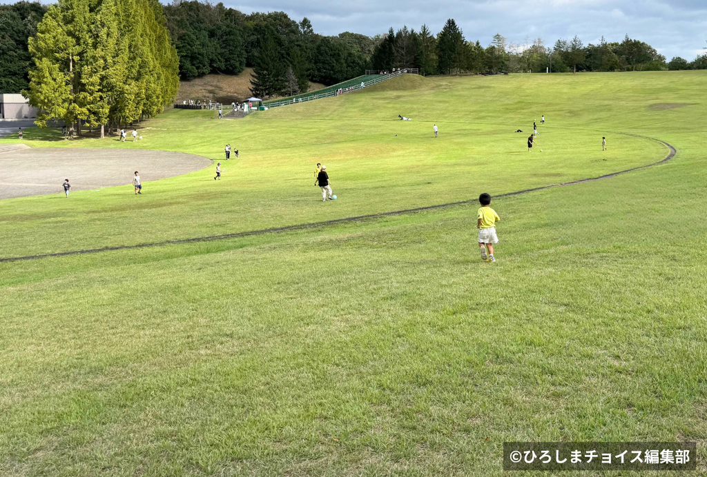 備北丘陵公園の広場